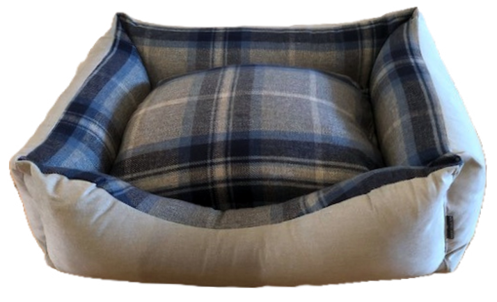 Fabric Pattern Memory Foam Settee Dog Bed