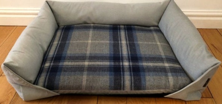 Fabric Pattern Memory Foam Sofa Dog Bed