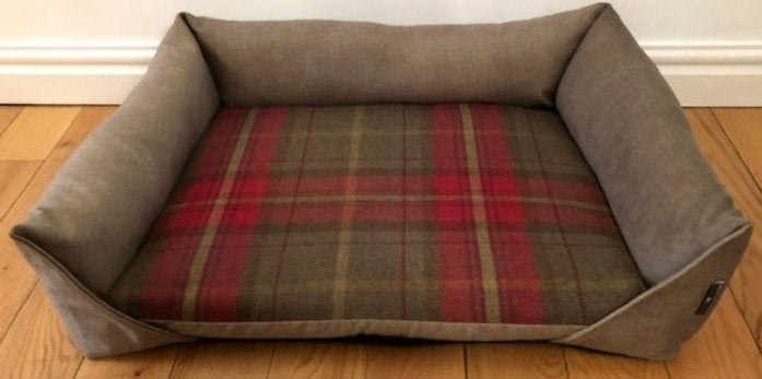 Fabric Pattern Memory Foam Sofa Dog Bed