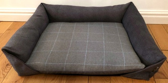 Fabric Pattern Memory Foam Sofa Dog Bed