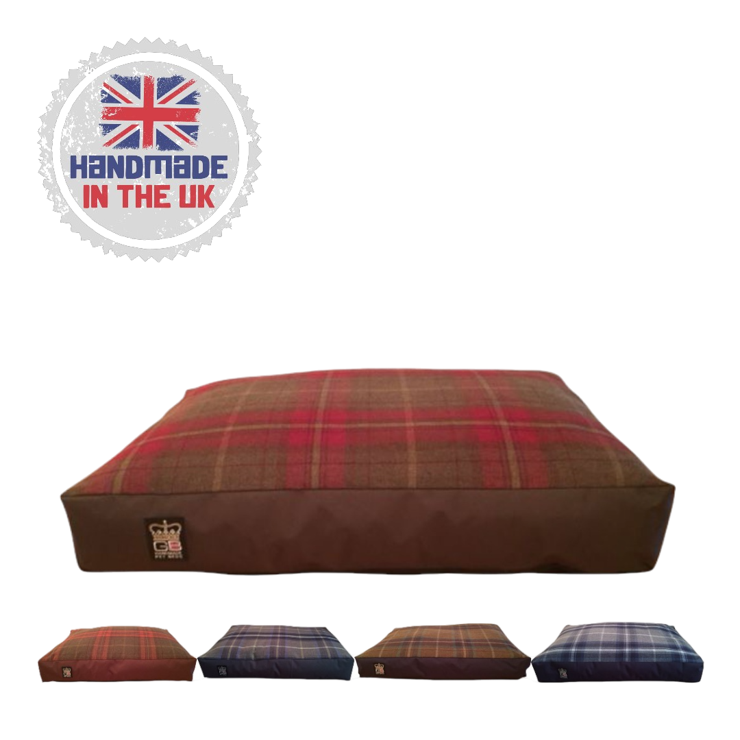 Deluxe Country Style Dog Mattress with Non-Slip Base